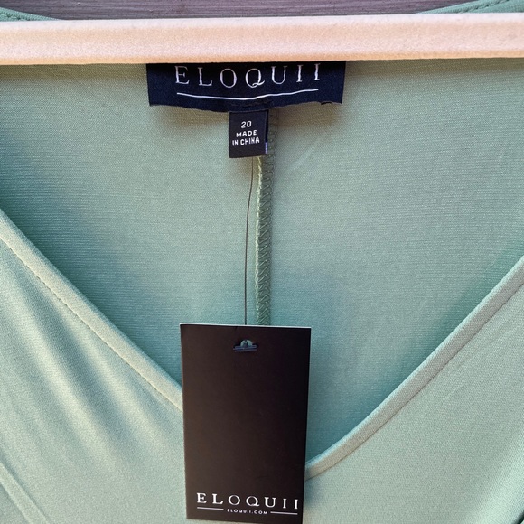 Eloquii Women's Cross Front Midi Dress Brand New w/ Tag Size 20. - Picture 6 of 11